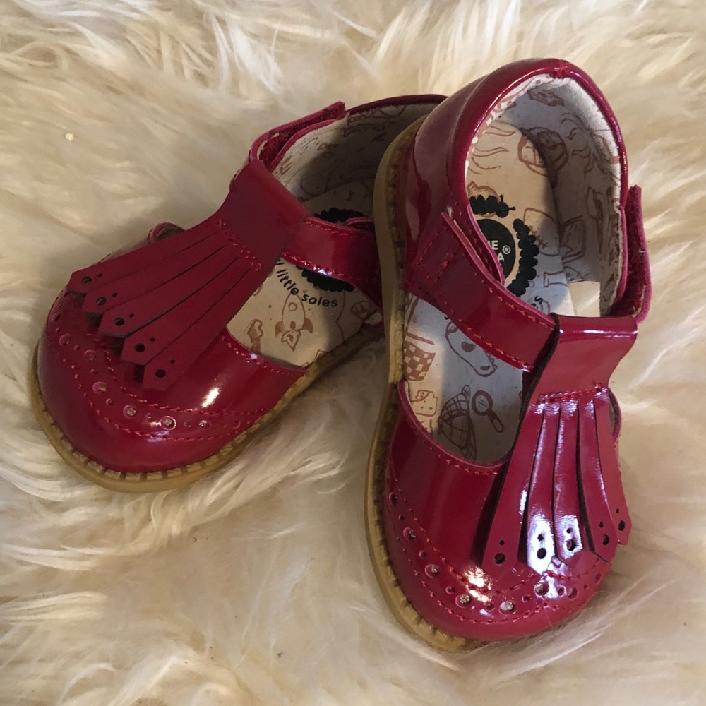 NWOT Livie and Luca Feliz Leather T-Strap Shoes